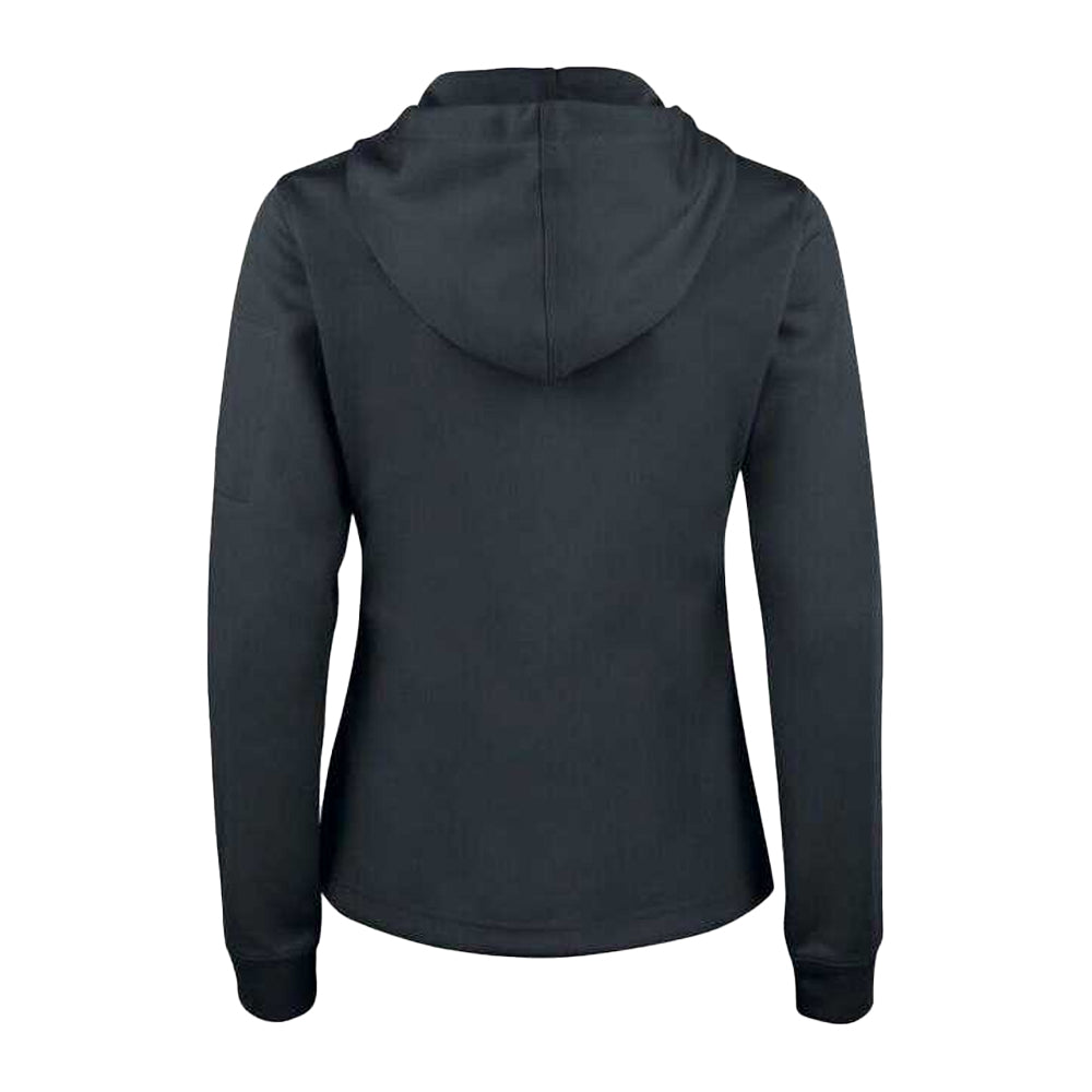 Black - Back - Clique Womens-Ladies Basic Full Zip Hoodie