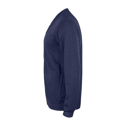 Dark Navy - Side - Clique Unisex Adult Premium Organic Cotton Cardigan