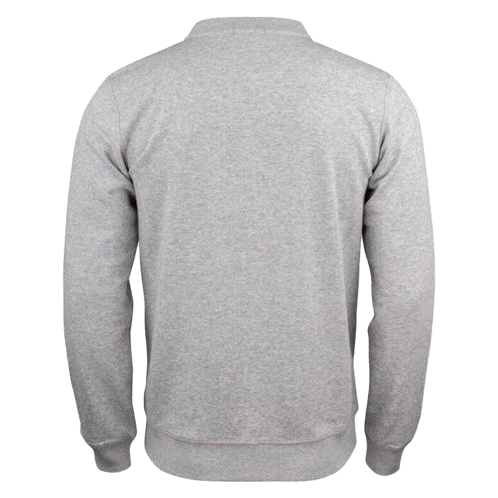 Grey Melange - Back - Clique Unisex Adult Premium Organic Cotton Cardigan