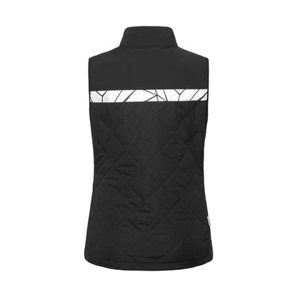Black - Back - Projob Womens-Ladies Progression Diamond Quilt Recycled Polyester Work Vest Top