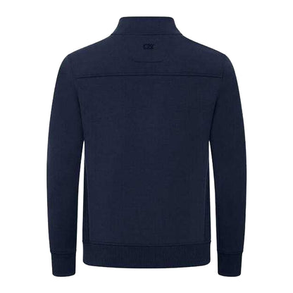 Dark Navy - Back - Cutter & Buck Mens Pemberton Half Zip Pullover
