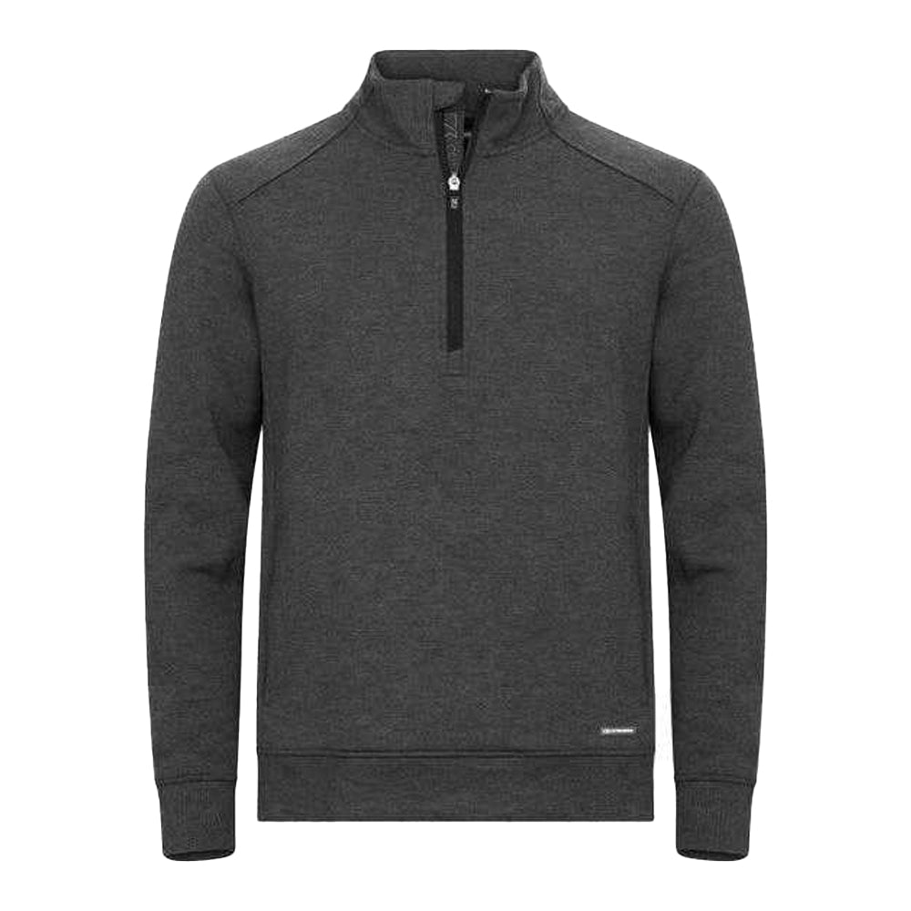 Anthracite - Front - Cutter & Buck Mens Pemberton Half Zip Pullover