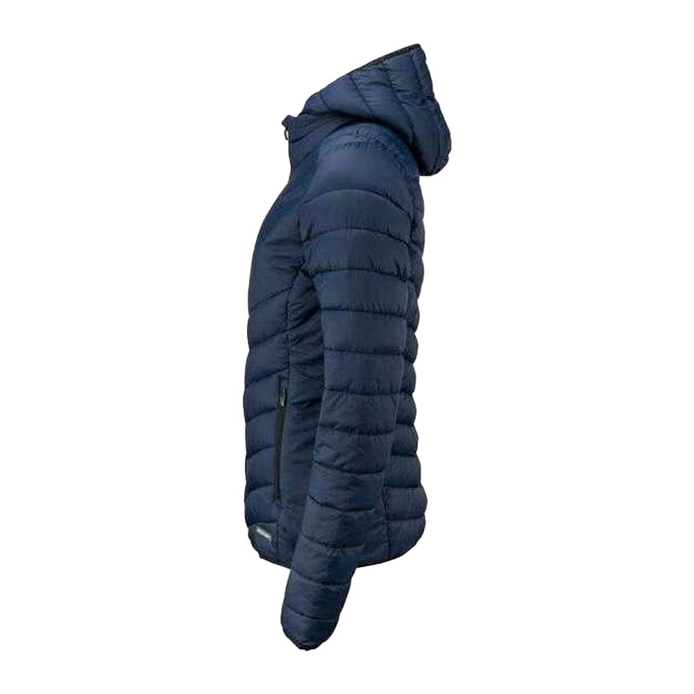 Dark Navy - Side - Cutter & Buck Womens-Ladies Mount Adams Padded Jacket