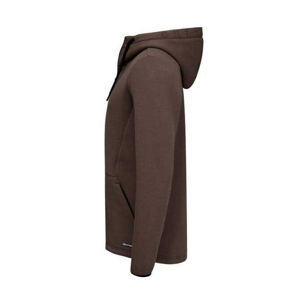 Dark Mocha - Side - Cutter & Buck Mens Pemberton Hoodie