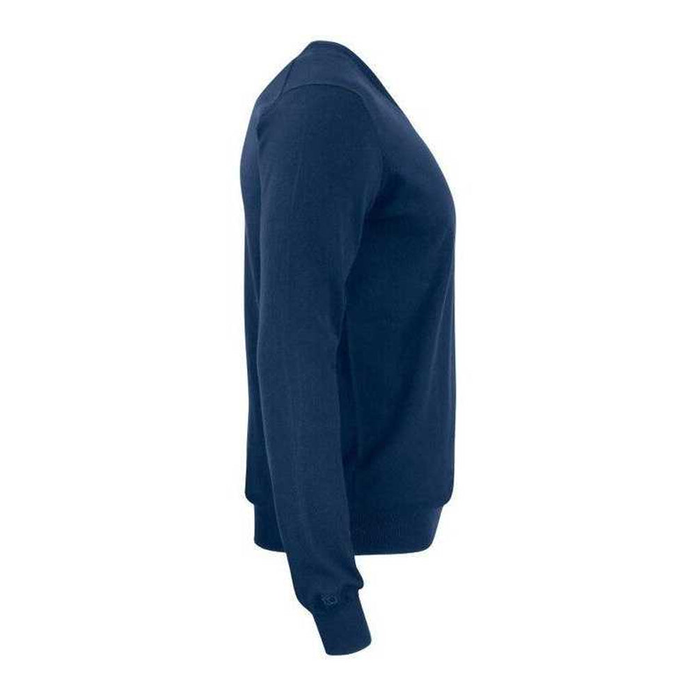 Dark Navy - Lifestyle - Cutter & Buck Mens Oakville Knitted V Neck Sweatshirt