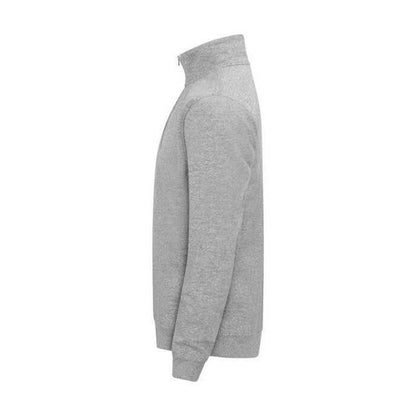 Grey Melange - Side - Clique Mens Miami Half Zip Sweatshirt