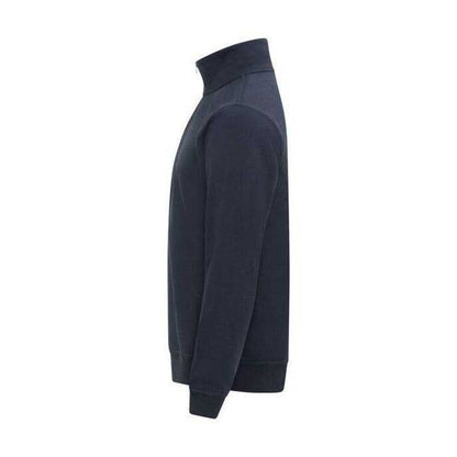 Dark Navy - Side - Clique Mens Miami Half Zip Sweatshirt