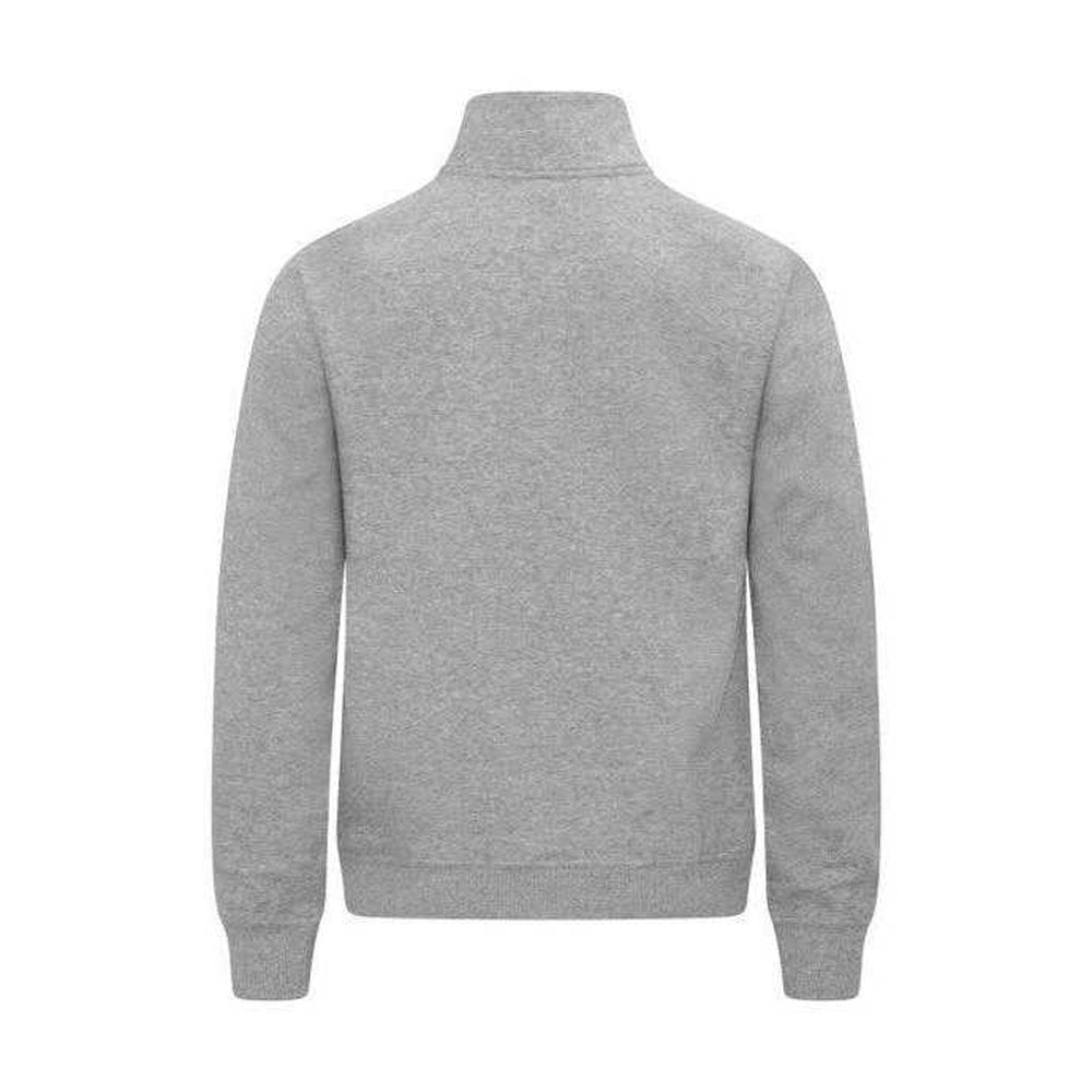 Grey Melange - Back - Clique Mens Miami Half Zip Sweatshirt
