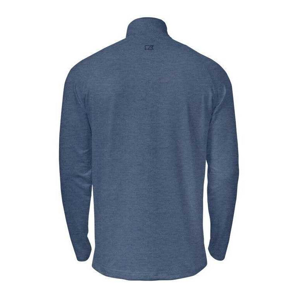 Slate Blue - Back - Cutter & Buck Mens Coos Bay Half Zip Sweatshirt