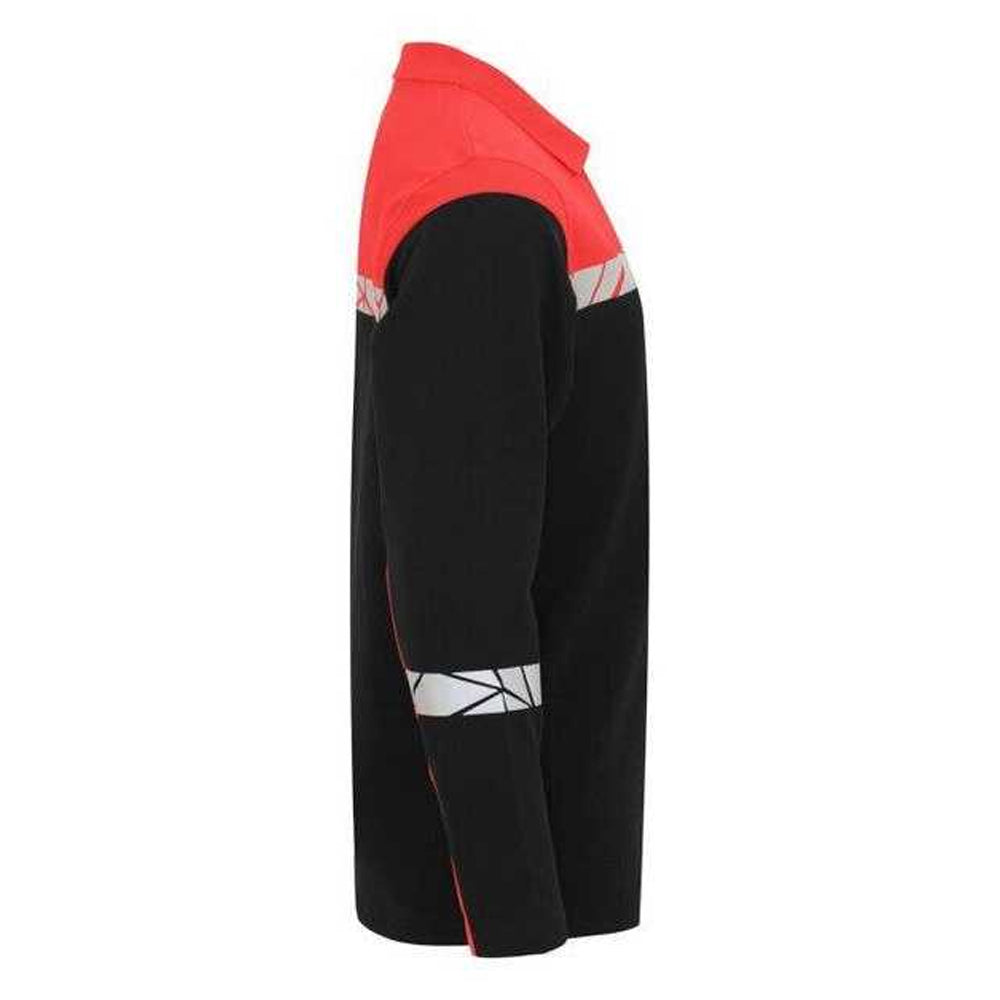 Black-Red - Lifestyle - Projob Mens Progression 7004 Pique Polo Shirt