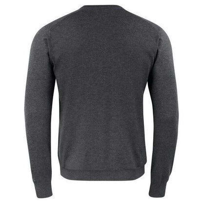 Anthracite Melange - Back - Cutter & Buck Mens Oakville Crew Neck Jumper