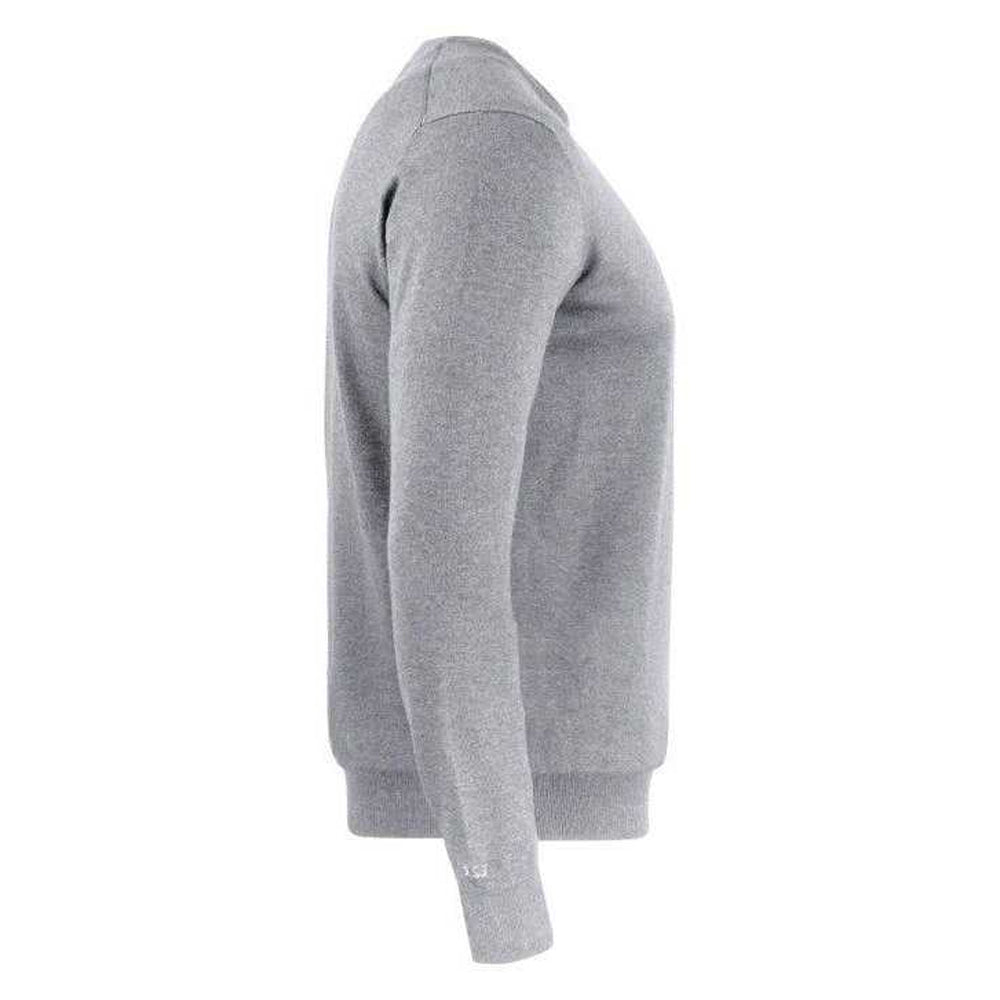 Grey Melange - Lifestyle - Cutter & Buck Mens Oakville Crew Neck Jumper