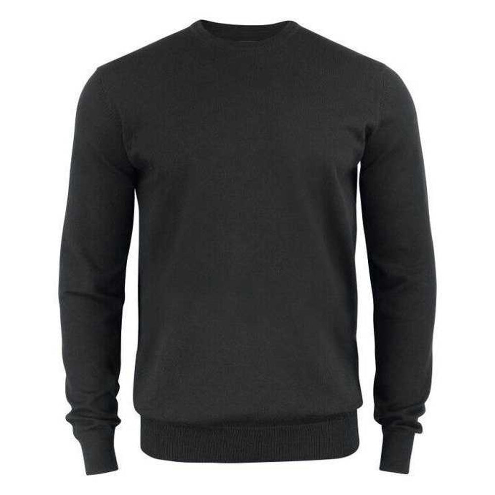 Black - Front - Cutter & Buck Mens Oakville Crew Neck Jumper