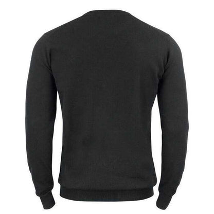 Black - Back - Cutter & Buck Mens Oakville Crew Neck Jumper