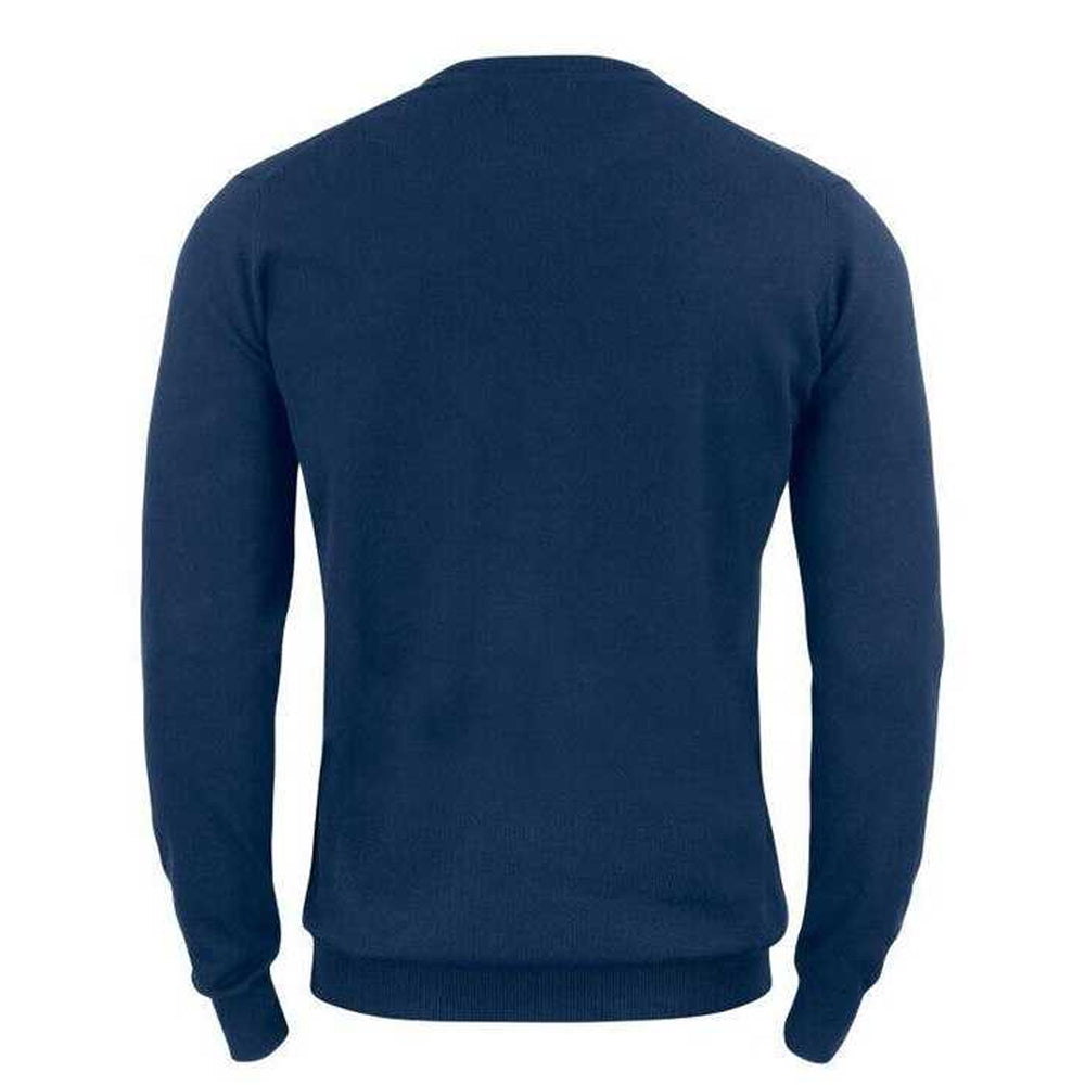 Dark Navy - Back - Cutter & Buck Mens Oakville Crew Neck Jumper