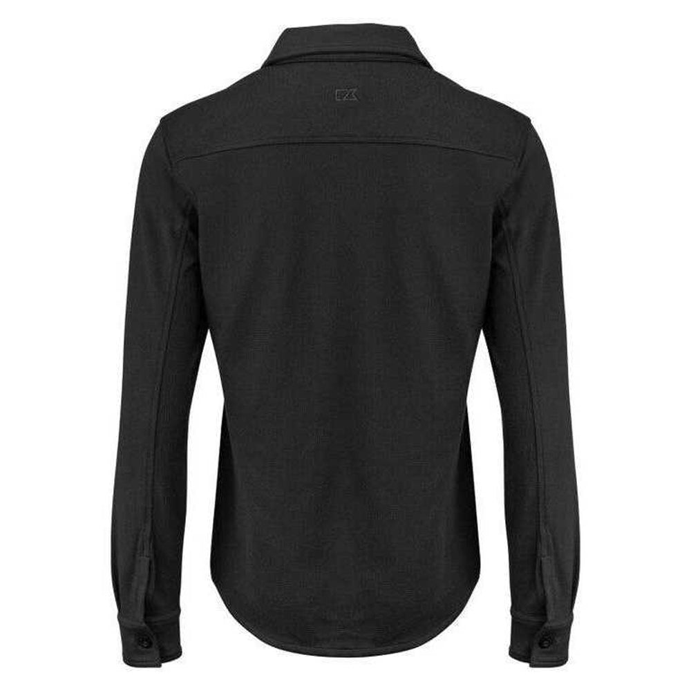 Black - Back - Cutter & Buck Womens-Ladies Advantage Leisure Shirt