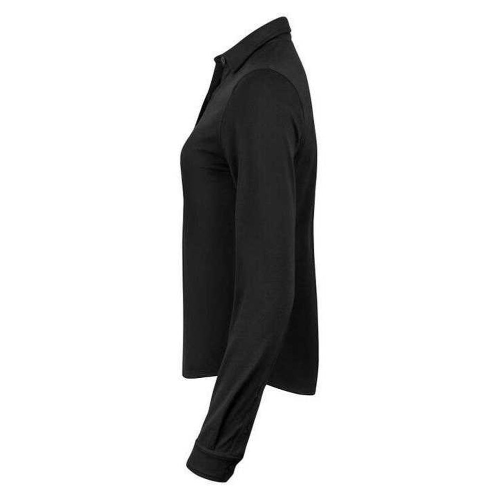Black - Side - Cutter & Buck Womens-Ladies Advantage Shirt