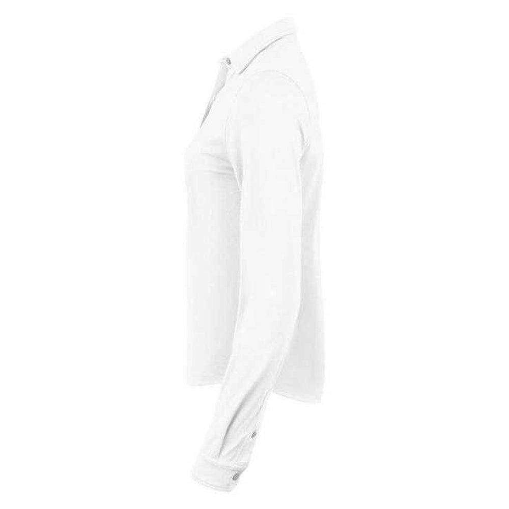 White - Side - Cutter & Buck Womens-Ladies Advantage Shirt