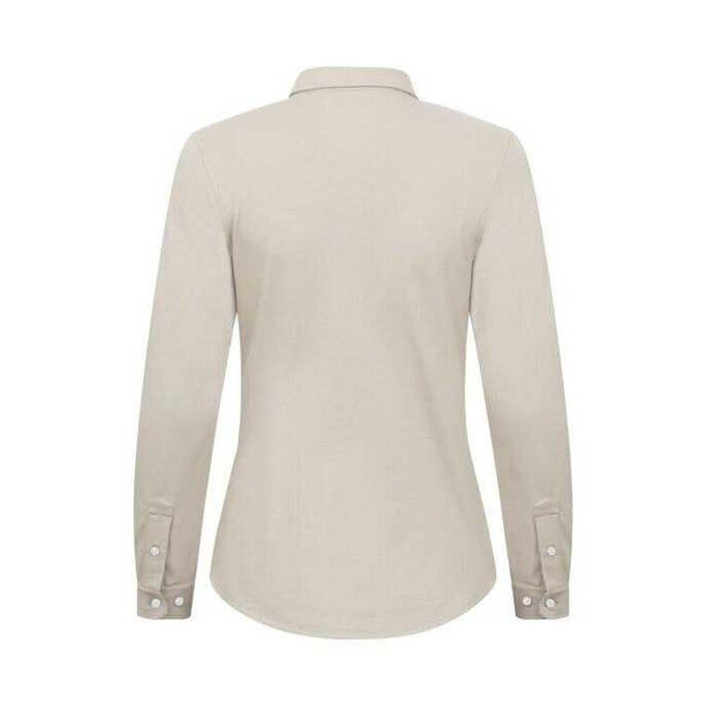 Beige - Back - Cutter & Buck Womens-Ladies Advantage Shirt