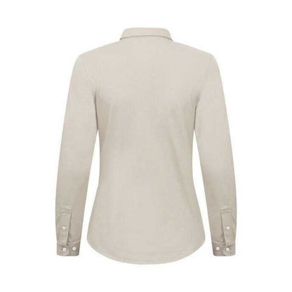 Beige - Back - Cutter & Buck Womens-Ladies Advantage Shirt