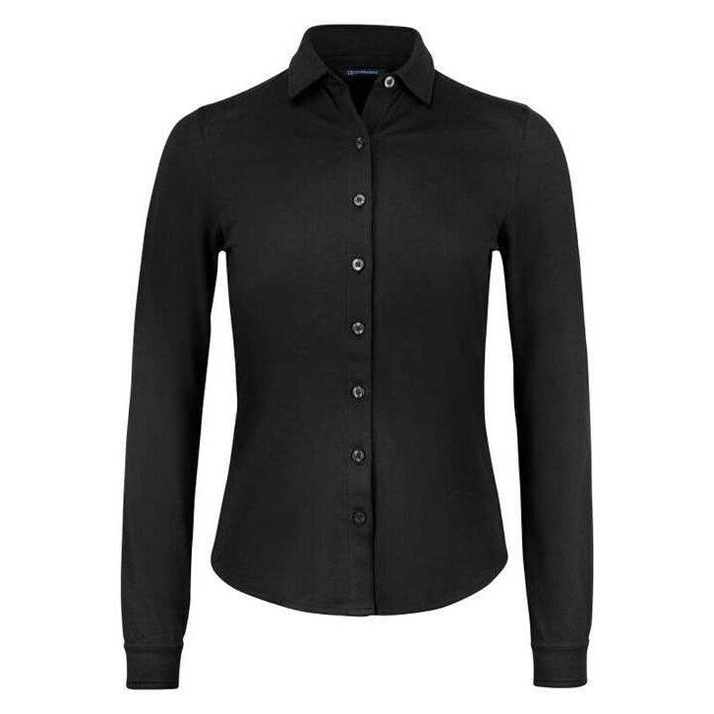 Black - Front - Cutter & Buck Womens-Ladies Advantage Shirt