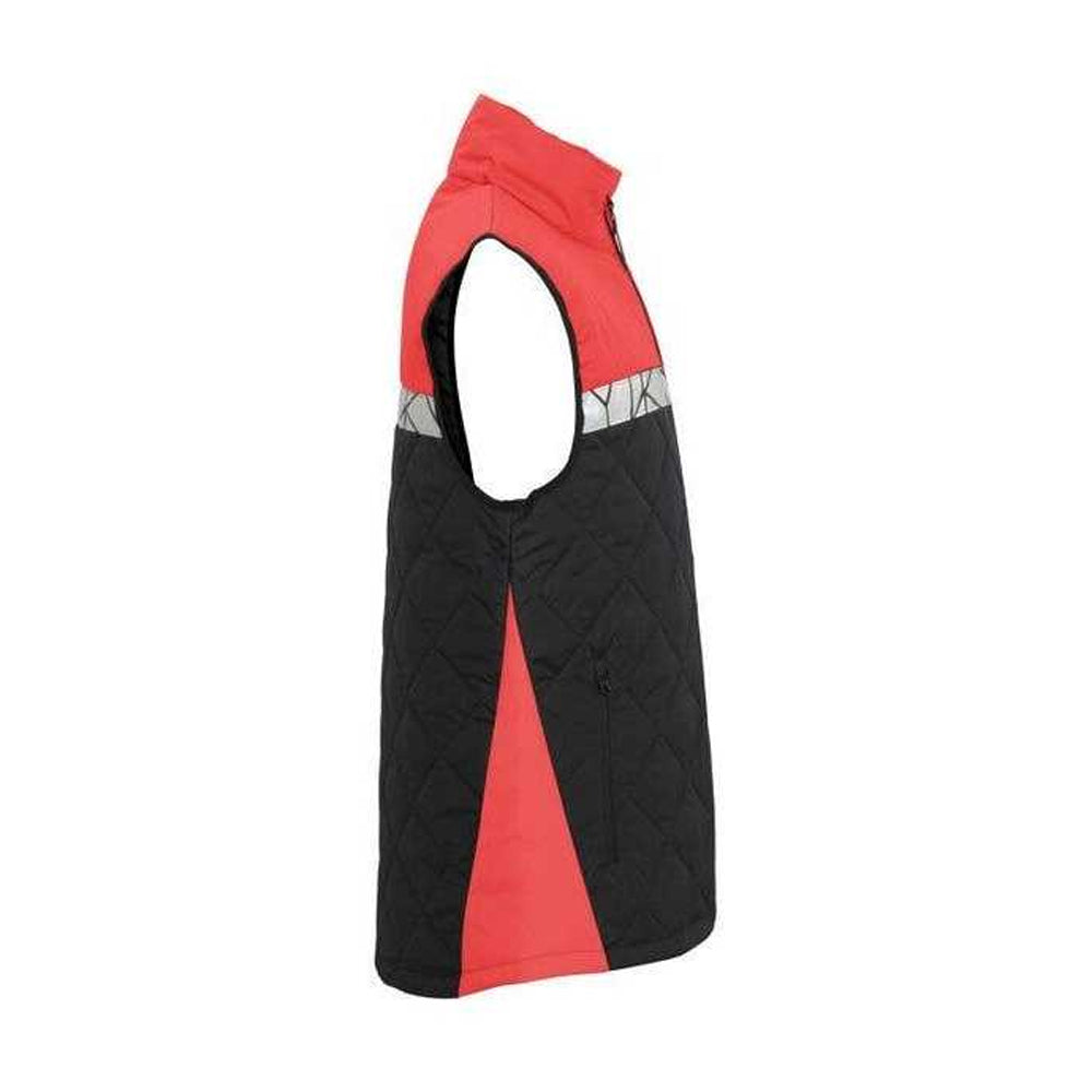 Black-Red - Lifestyle - Projob Mens 7700 Progression Quilted Gilet