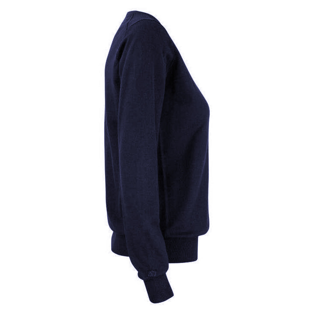 Dark Navy - Lifestyle - Cutter & Buck Womens-Ladies Oakville Knitted Sweatshirt