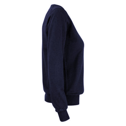 Dark Navy - Lifestyle - Cutter & Buck Womens-Ladies Oakville Knitted Sweatshirt