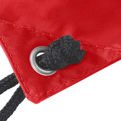 Classic Red - Side - Quadra Premium Gymsac Over Shoulder Bag - 14 Litres