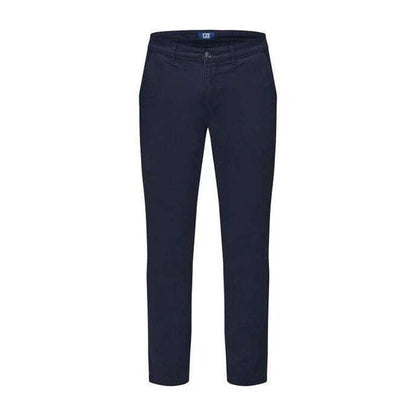Dark Navy - Front - Cutter & Buck Mens Edgemont Cotton Blend Chinos