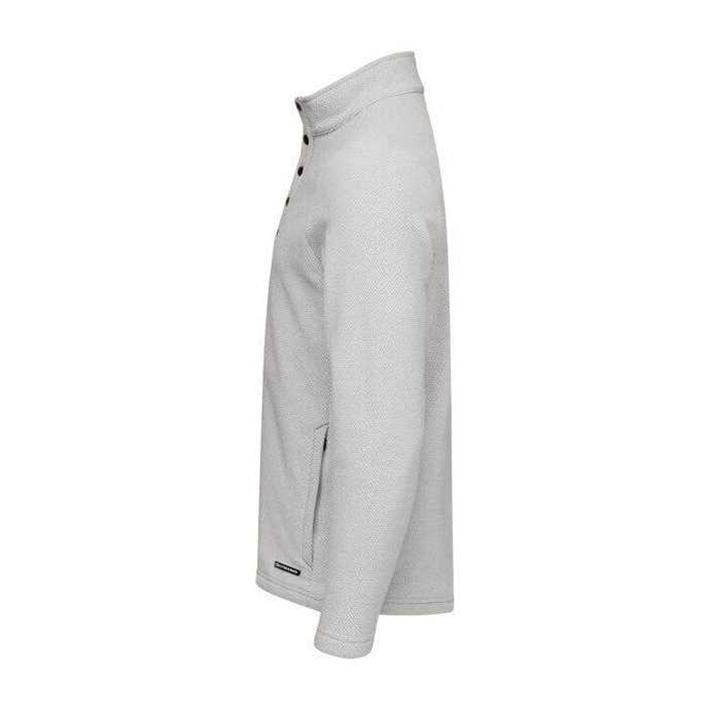 Silver - Side - Cutter & Buck Mens Hunts Point Sweatshirt