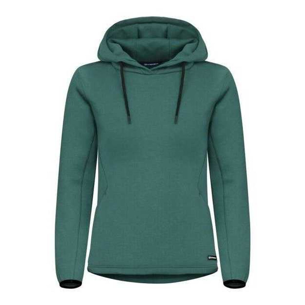 Pine Green - Front - Cutter & Buck Womens-Ladies Pemberton Drawstring Hoodie