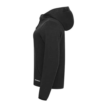 Black - Side - Cutter & Buck Womens-Ladies Pemberton Drawstring Hoodie