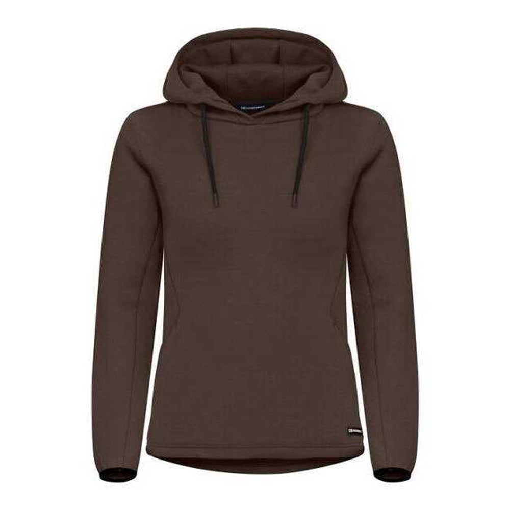 Dark Mocha - Front - Cutter & Buck Womens-Ladies Pemberton Drawstring Hoodie