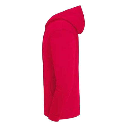 Red - Side - Fruit of the Loom Unisex Adult Iconic Premium Full Zip Hoodie