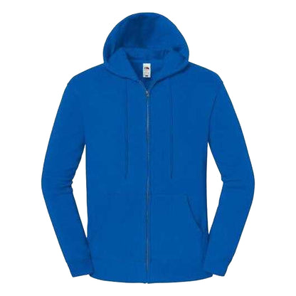 Royal Blue - Front - Fruit of the Loom Unisex Adult Iconic Premium Full Zip Hoodie