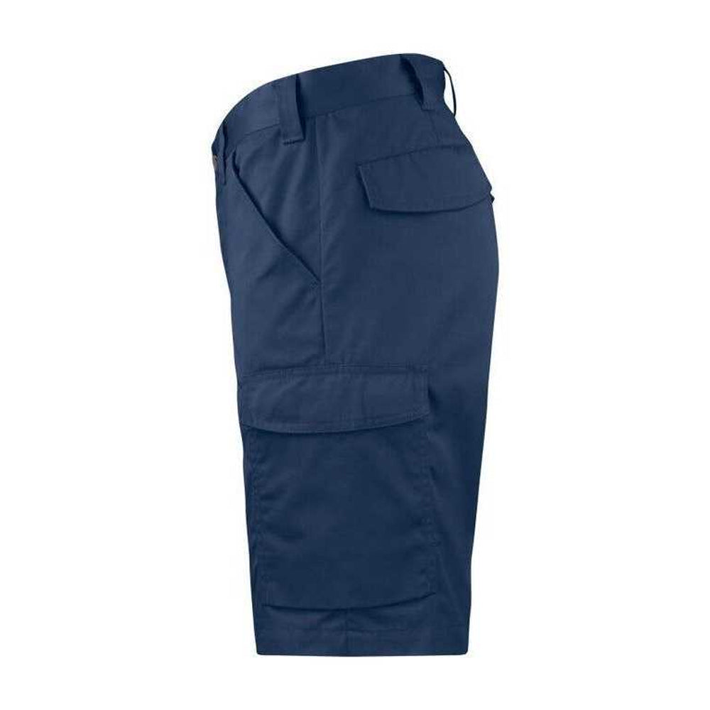 Navy - Side - Projob Mens Plain Work Shorts