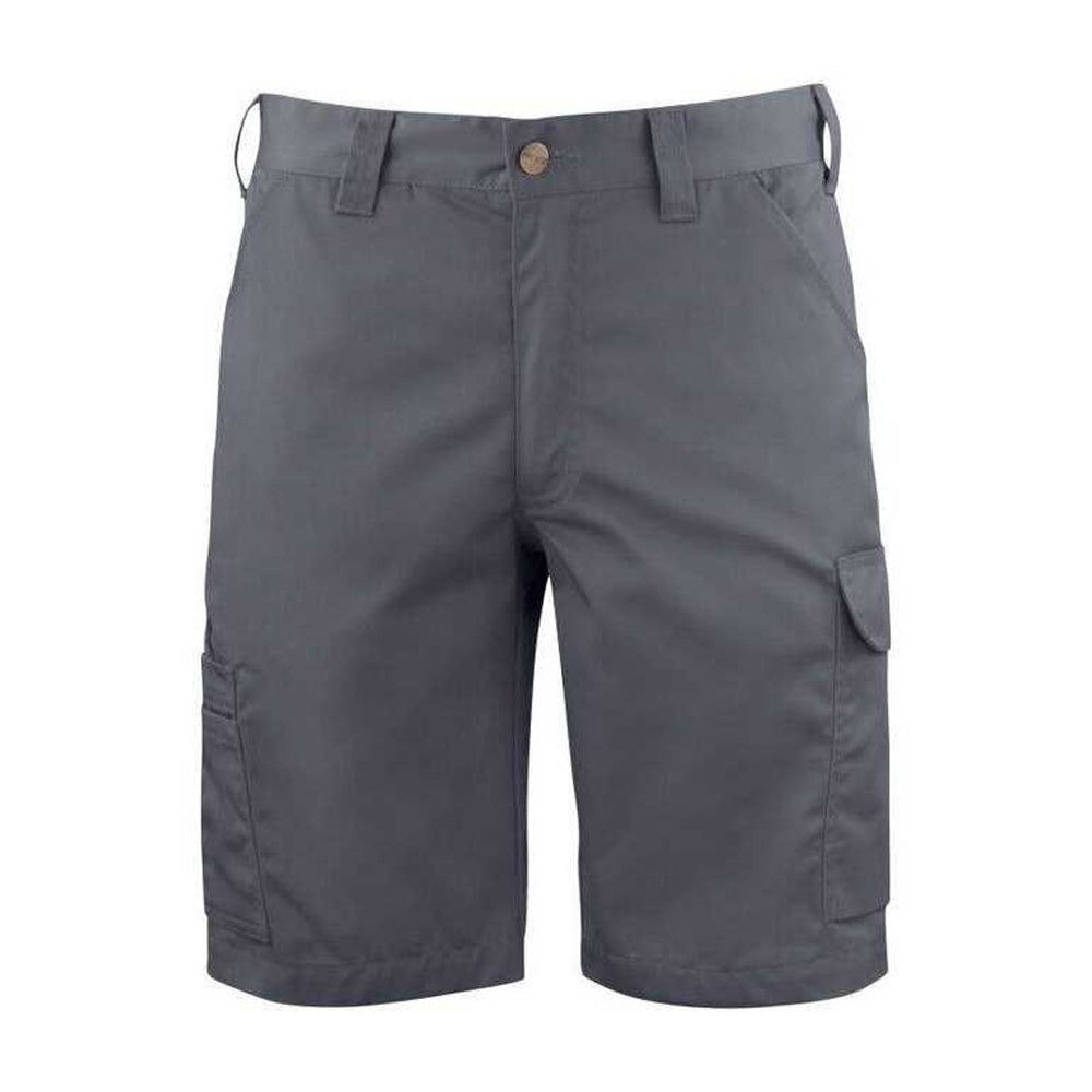 Grey - Front - Projob Mens Plain Work Shorts