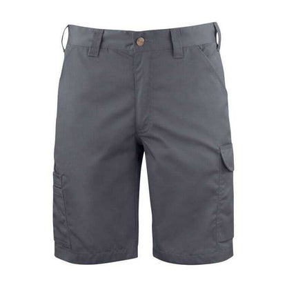 Grey - Front - Projob Mens Plain Work Shorts