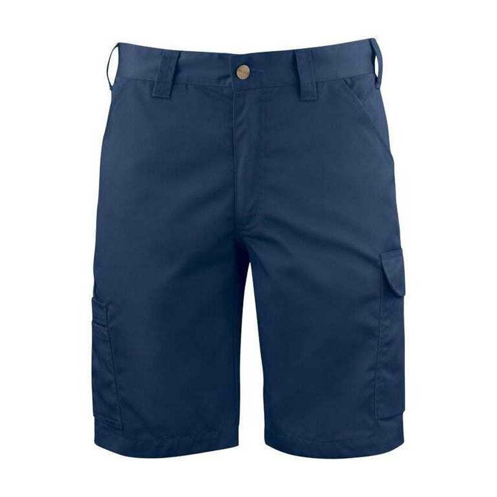 Navy - Front - Projob Mens Plain Work Shorts