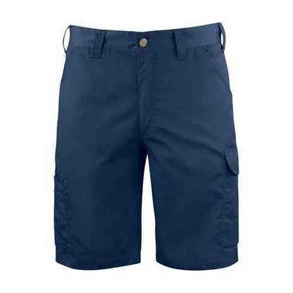 Navy - Front - Projob Mens Plain Work Shorts
