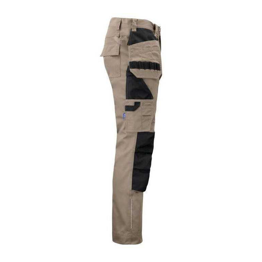 Khaki Green - Lifestyle - Projob Mens Prio Reflective Detail Work Trousers