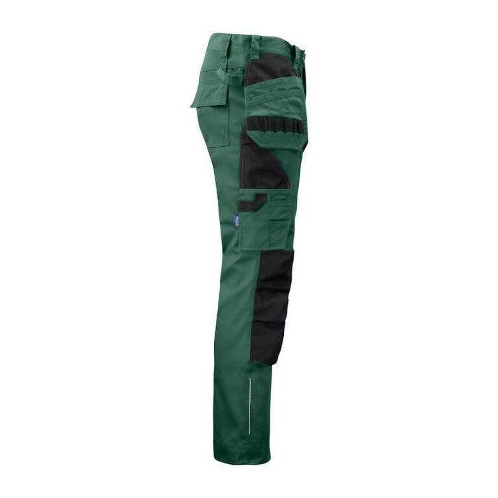 Forest Green - Lifestyle - Projob Mens Prio Reflective Detail Work Trousers