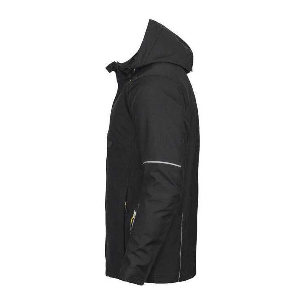 Black - Side - Projob Mens 3407 Padded Jacket