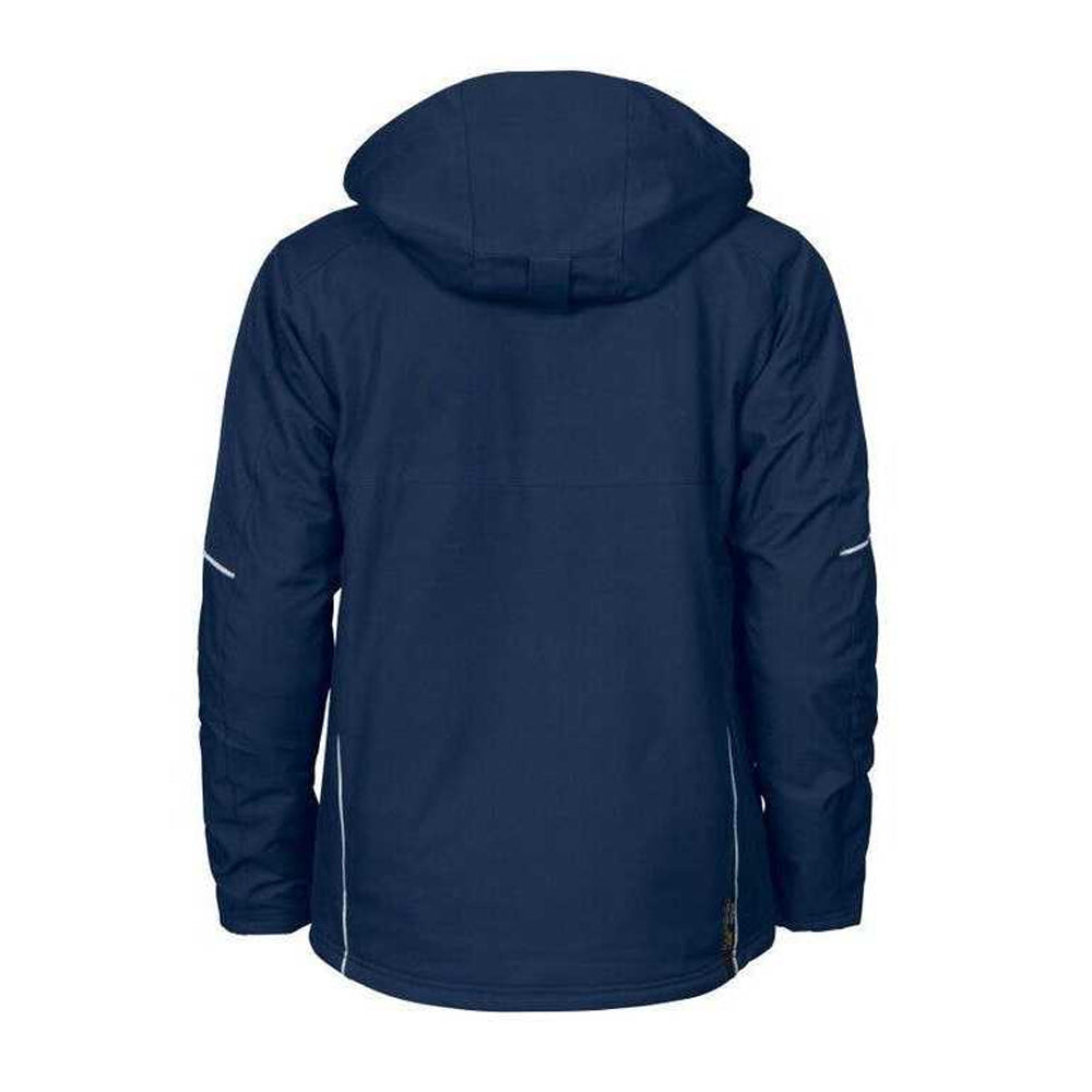 Navy - Back - Projob Mens 3407 Padded Jacket