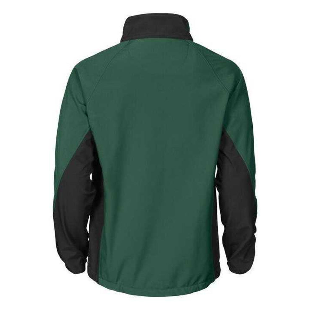 Forest Green - Back - Projob Mens Prio 2422 Soft Shell Jacket