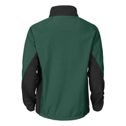 Forest Green - Back - Projob Mens Prio 2422 Soft Shell Jacket
