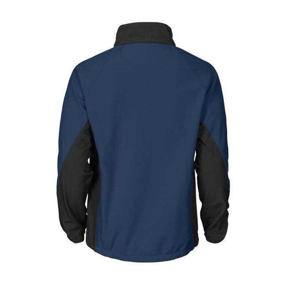 Navy - Back - Projob Mens Prio 2422 Soft Shell Jacket