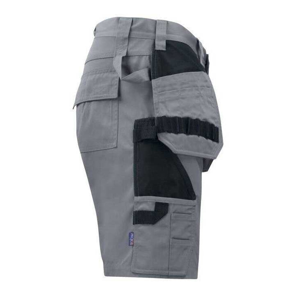 Grey - Lifestyle - Projob Mens Prio 5535 Work Shorts