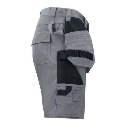 Grey - Lifestyle - Projob Mens Prio 5535 Work Shorts